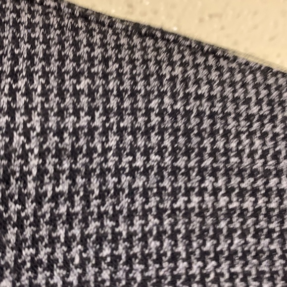 Allison Daley Jacket Blazer SP Gray Black Stretchy Hounds Tooth Print Zip Up - Picture 16 of 16